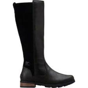 BRAND NEW Sorel Women's Emelie Tall Boots Size 7 BLACK Waterproof
